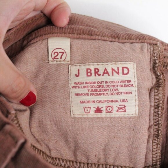 J Brand Corduroy Henna Skinny Leg Pants Size 27 - Picture 15 of 15